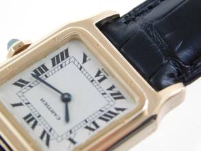 Thumbnail von Cartier Santos Dumont Paris Full Set Handaufzug aus 18 Karat Gelbgold 25 X 36 mm