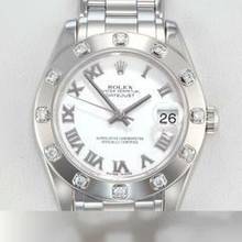 Thumbnail von Rolex Lady-Datejust Pearlmaster 34 81319 2013 Lc100 Weissgold 750 Diamanten Automatik 18kt White Gold Chronometer Oyster </h1>
