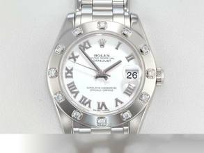 Thumbnail von Rolex Lady-Datejust Pearlmaster 34 81319 2013 Lc100 Weissgold 750 Diamanten Automatik 18kt White Gold Chronometer Oyster </h1>