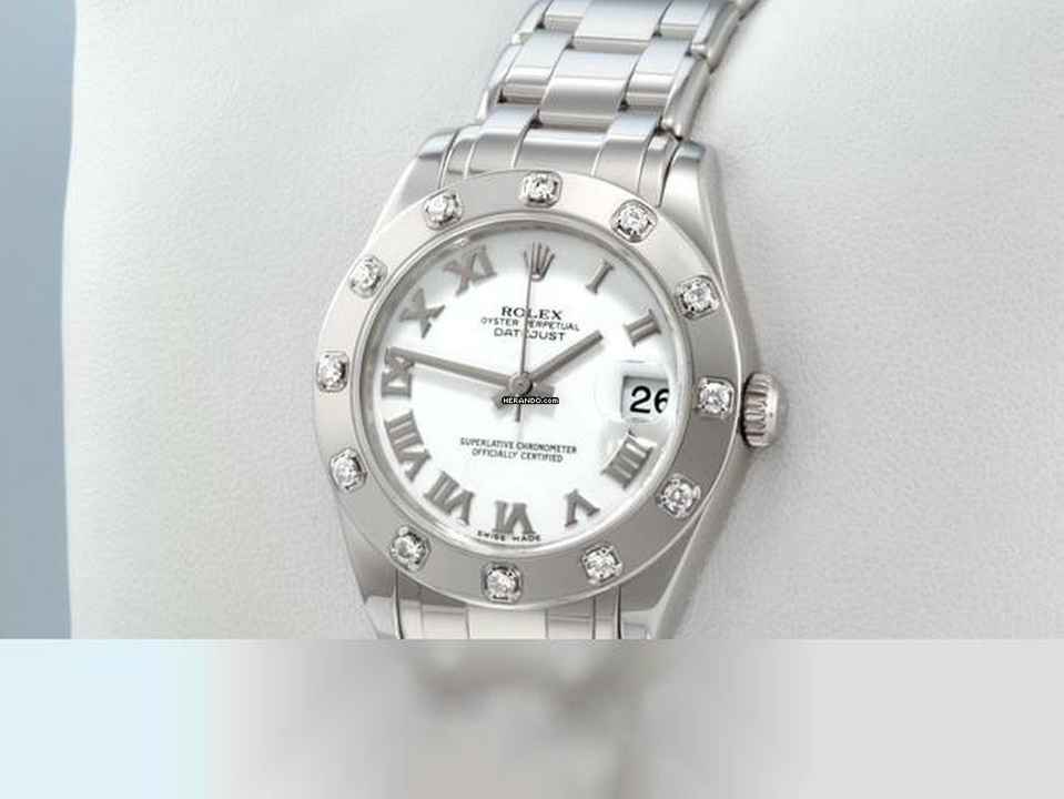  Rolex Lady-Datejust Pearlmaster 34 81319 2013 Lc100 Weissgold 750 Diamanten Automatik 18kt White Gold Chronometer Oyster </h1> 