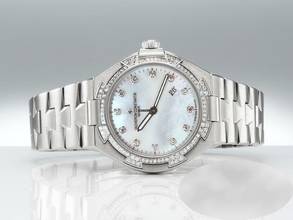 Thumbnail von Vacheron Constantin Overseas 25750 Edelstahl Diamanten Damen Medium Stahl Steel </h1>