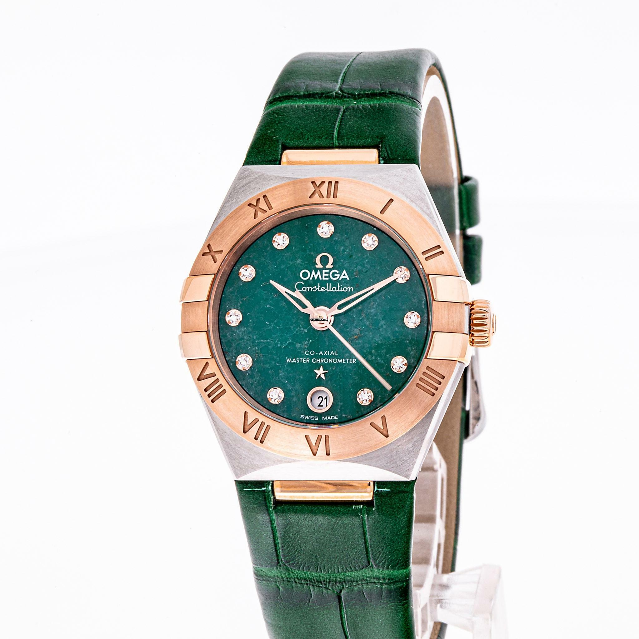 Omega Constellation 29 Aventurin Green Rose Gold – 131.23.29.20.99.001 – NEW – 07/2025 Full