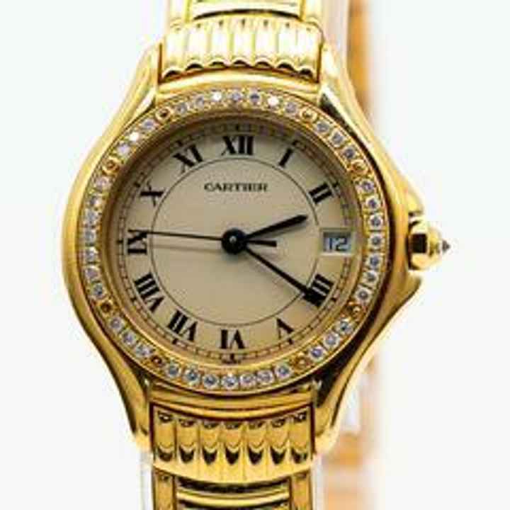  Cartier Cougar 18kt 750 Gold Mit Brillant Besatz Ref </h1> 
