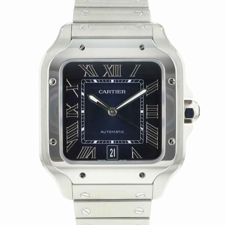  Cartier Santos Large Model Blue Dial </h1> 