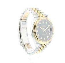 Thumbnail von Rolex Datejust 41 Steel / Gold / Fluted / Jubilee Black Diamond Dial Like NEW </h1>