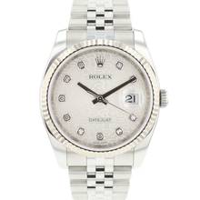 Thumbnail von Rolex Datejust 36 Jubilee Fluted Silver Logo Diamond Dial