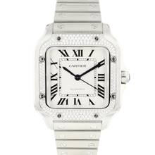 Thumbnail von Cartier Santos MM Steel Factory Diamonds </h1>
