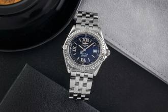 Thumbnail von Breitling Wings Lady Black Dial Datum Edelstahl Quarz Ref. A67350 Papiere