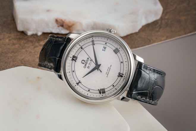  Omega De Ville Prestige Stahl Automatik Herrenuhr Ref. 424.13.40.20.02.006 Papiere 2019 