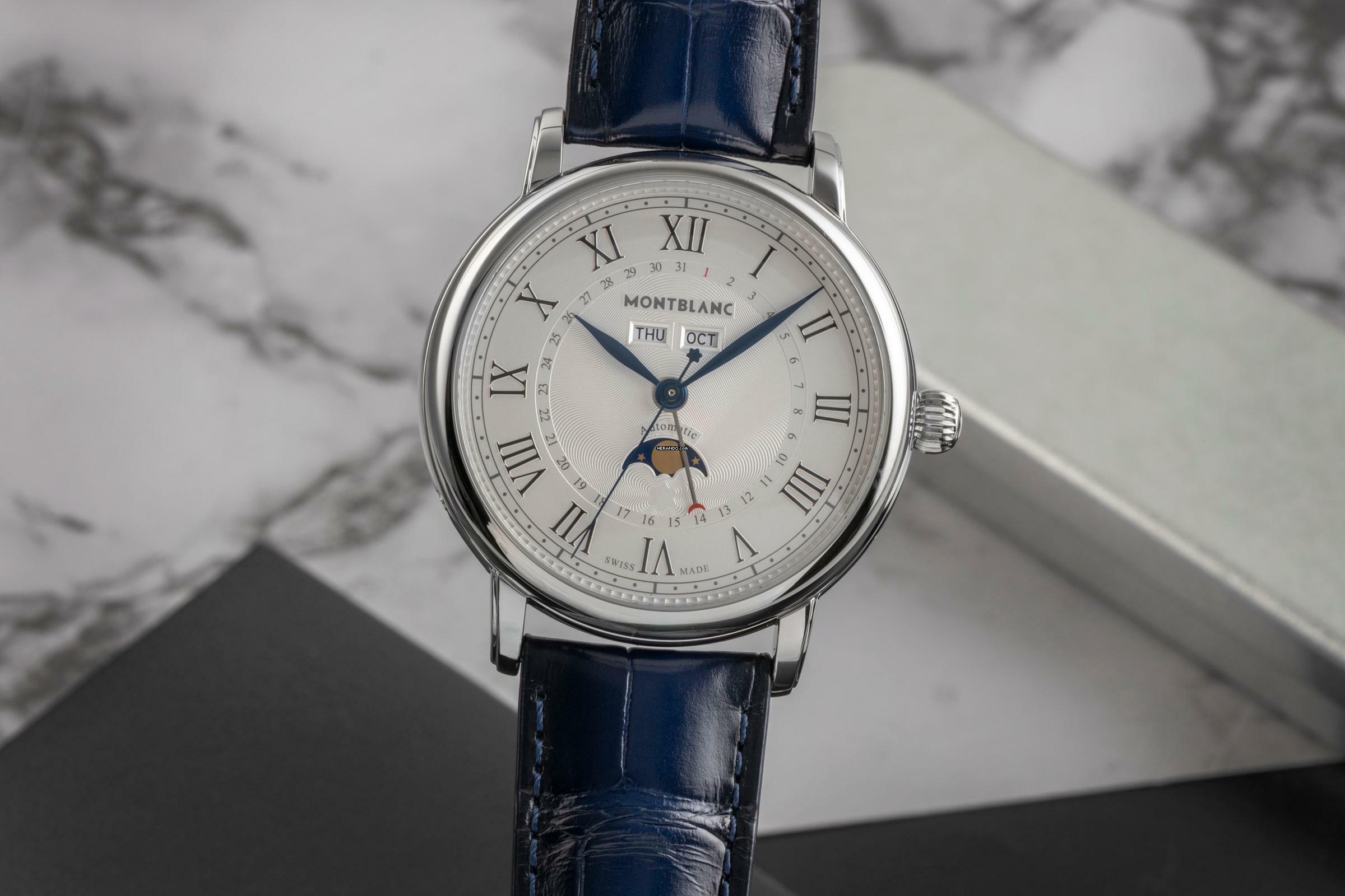  Montblanc Star Legacy Stahl Automatik Herrenuhr Ref. 119955 7474 B&P 2021 