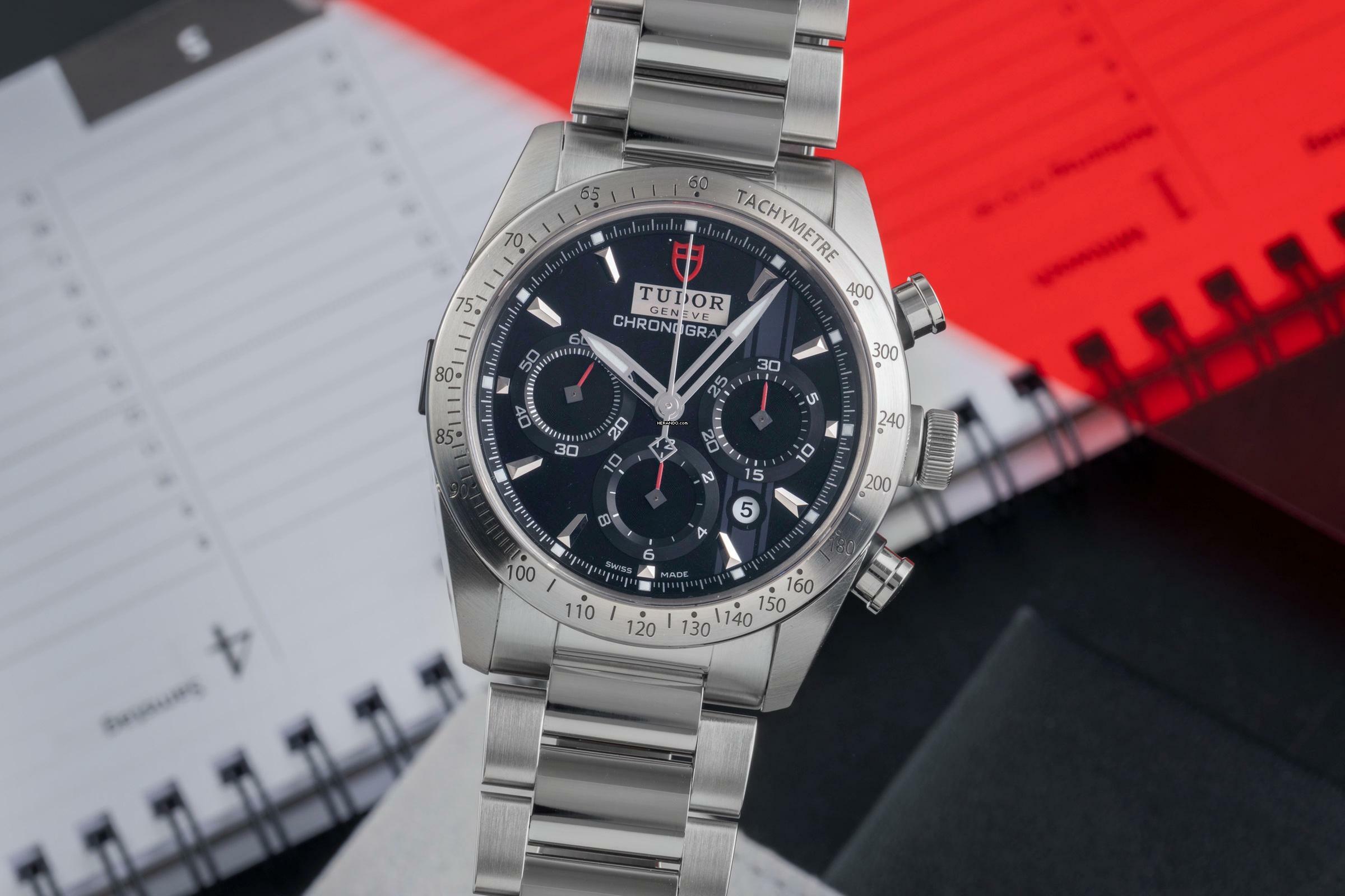 Tudor Fastrider Chrono Chronograph Edelstahl Automatik Stahl Ref. 42000