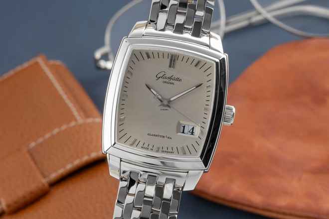  Glashütte Original Senator Stahl Automatik Herrenuhr Ref. 39-42-53-52-14  