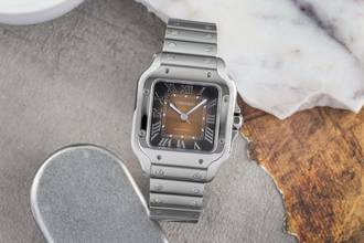 Thumbnail von Cartier Santos de Cartier Stahl Automatik Herrenuhr Ref. WSSA00065