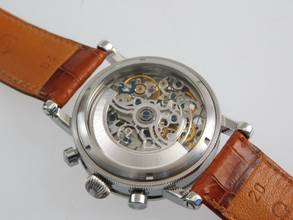 Thumbnail von Chronoswiss Opus Chronograph Automatik Edelstahl Herrenuhr mit Krokoband im Neuzustand