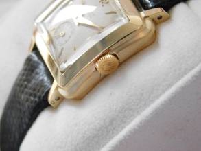 Thumbnail von Rolex Precision Super Precision 4663 Bubbleback Square 18K Gold Rarität v 1939