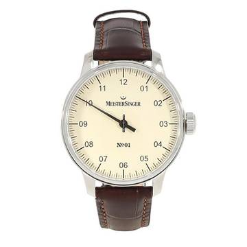  Meistersinger N° 01 Einzeiger Herrenuhr Handaufzug AM3303 