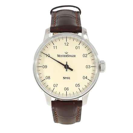  Meistersinger N° 01 Einzeiger Herrenuhr Handaufzug AM3303 