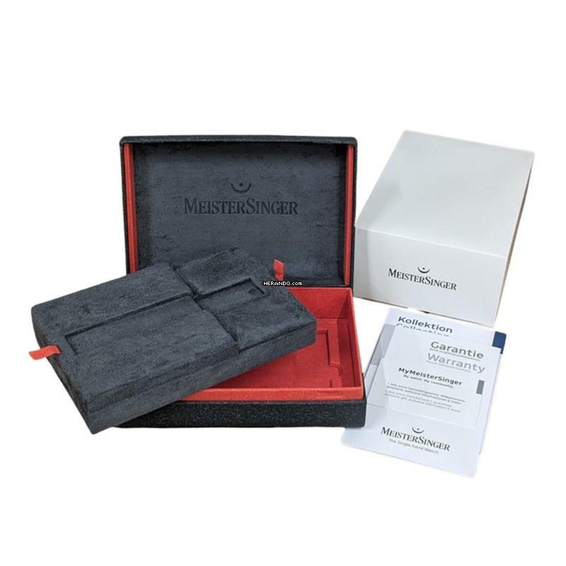 Thumbnail von Meistersinger Primatic 365 Herrenuhr Automatik - Sonnenschliff Stahlblau mit Gold PR365917G