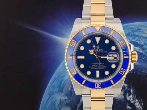  Rolex Submariner Date 116613lb Like New 2015 - Full Set 