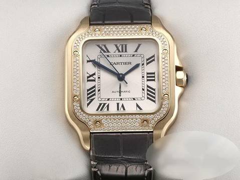  Cartier Santos Mittleres Modell Wjsa0013 2023 Gelbgold 750 Diamanten Automatik 18kt Yellow Gold </h1> 