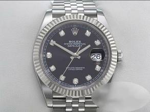 Thumbnail von Rolex Datejust 41 41mm 126334 2021 Stahl Weißgold Diamanten Automatik Stahl Stainless Steel 18kt White Gold Jubilé-band Chronometer Oyster Black Dial