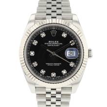 Thumbnail von Rolex Datejust 41 Jubilee Fluted Black Diamond Dial </h1>