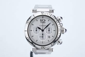 Thumbnail von Cartier Pasha Chronograph Steel - With Box And Papers - WSPA0018 2024