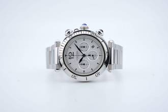 Thumbnail von Cartier Pasha Chronograph Steel - With Box And Papers - WSPA0018 2024