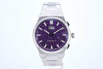 Thumbnail von Lucky Harvey Hammer Patern Klingel - Lila Zifferblatt - Stundenglocke - Ungetragen - Box+Papiere Klingel 2025