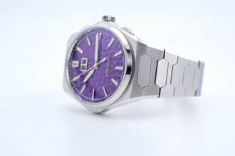 Thumbnail von Lucky Harvey Hammer Patern Chiming - Cadran Violet - Sonnerie à l'Heure - Neuf - Boîte + papiers Sonnerie 2025