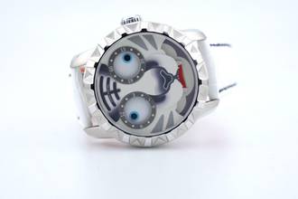 Thumbnail von Lucky Harvey White Tiger Moving Eyes - Lumed Dial - Unworn - Box+Papers - Limited To 2022 Pcs Tiger 2025