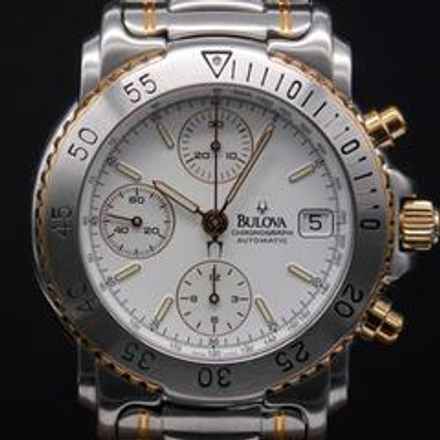  Bulova Chronograph Bicolor Automatic Chonograph Automatic Fullset </h1> 