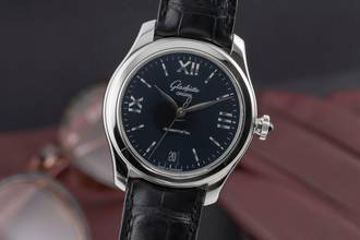  Glashütte Original Lady Serenade Stahl Automatik Damenuhr Ref. 1-39-22-20-02-44 Papiere  