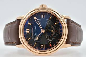 Thumbnail von Blancpain Léman Moonphase Calendar Black Dial 18k Rose Gold Limited Edition 2763 </h1>