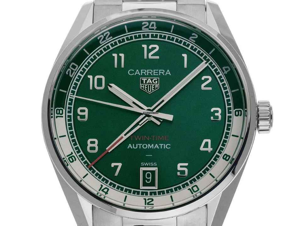  TAG Heuer Carrera Date Twin-Time Ref.WDA2114.BA0043 2025 Full Set Ungetragen 