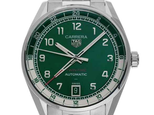  TAG Heuer Carrera Date Twin-Time Ref.WDA2114.BA0043 2025 Full Set Ungetragen 