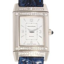 Thumbnail von Jaeger-LeCoultre Reverso Lady Damenarmbanduhr Reverso Joaillerie mit Diamanten und Brillanten Quarz aus 750 Weissgold / Stahl Fullset