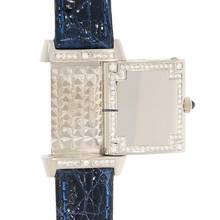 Thumbnail von Jaeger-LeCoultre Reverso Lady Damenarmbanduhr Reverso Joaillerie mit Diamanten und Brillanten Quarz aus 750 Weissgold / Stahl Fullset