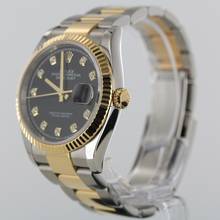 Thumbnail von Rolex Datejust 36 NEW ROLEX SERVICE//DIAMOND DIAL//REF.126233//FULL SET # 735