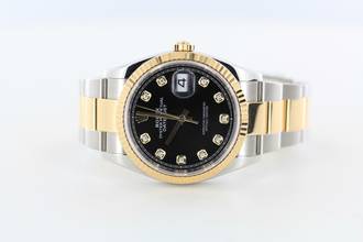 Thumbnail von Rolex Datejust 36 NEW ROLEX SERVICE//DIAMOND DIAL//REF.126233//FULL SET # 735