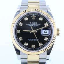 Thumbnail von Rolex Datejust 36 NEW ROLEX SERVICE//DIAMOND DIAL//REF.126233//FULL SET # 735
