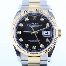 Thumbnail von Rolex Datejust 36 NEW ROLEX SERVICE//DIAMOND DIAL//REF.126233//FULL SET # 735
