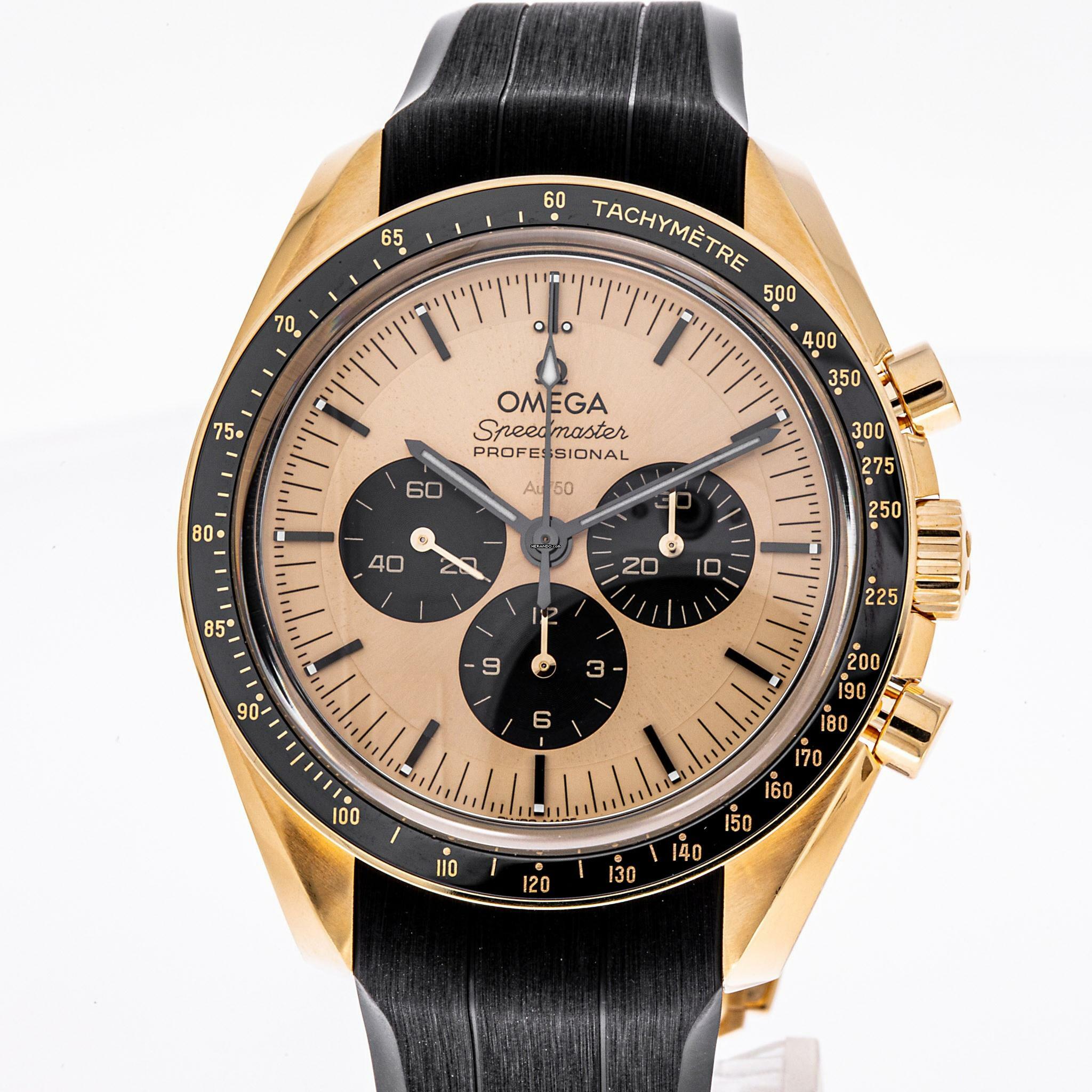  Omega Speedmaster 42 Yellow Gold – 310.62.42.50.99.001 – like NEW – 2024 Full Set 