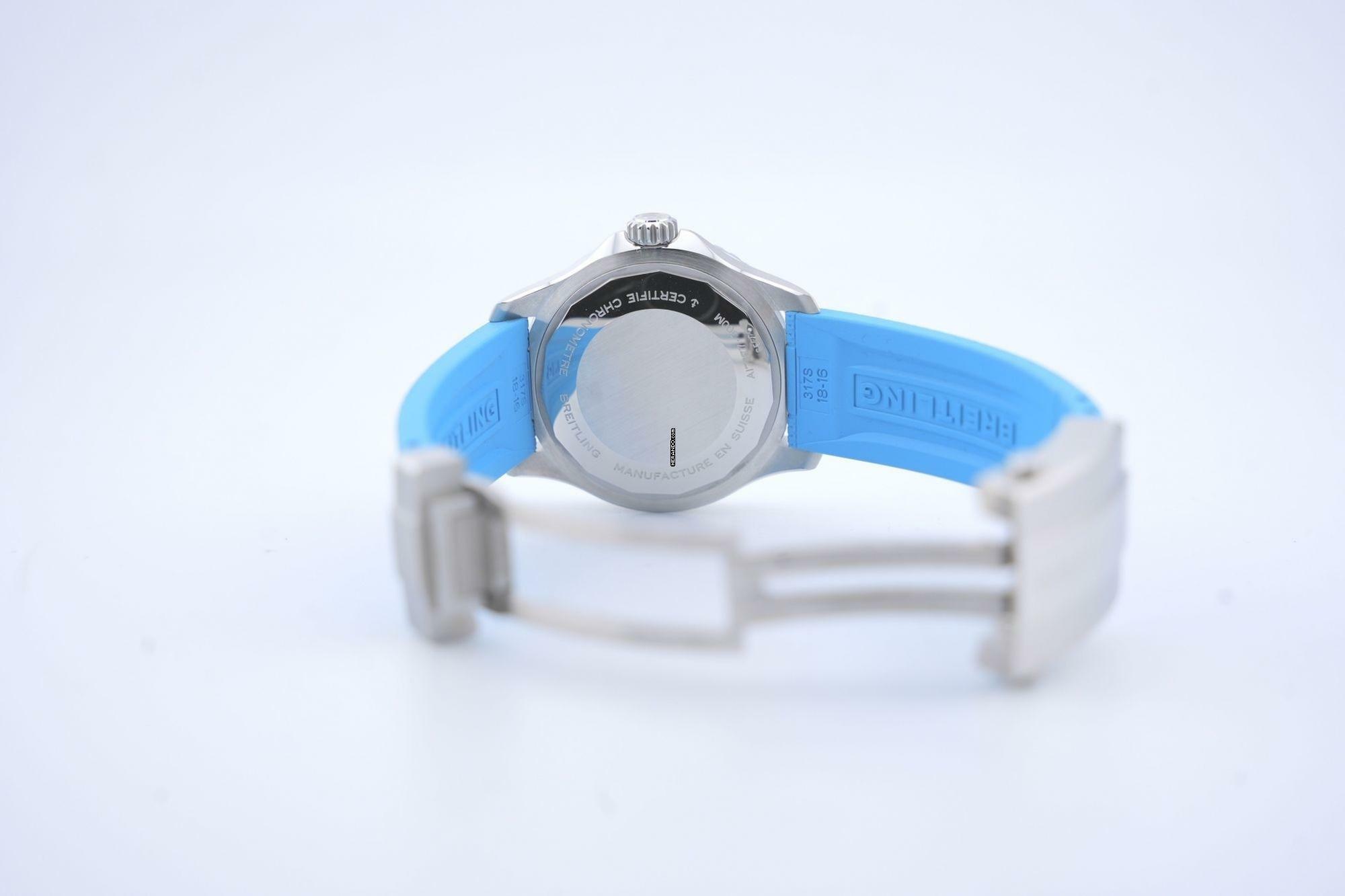 Thumbnail von Breitling Superocean 36 Turquoise Dial - Ceramic Bezel - Box+Papers A17377 2023