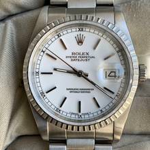 Thumbnail von Rolex Datejust 36 16220 white dial Full Set 1989 </h1>