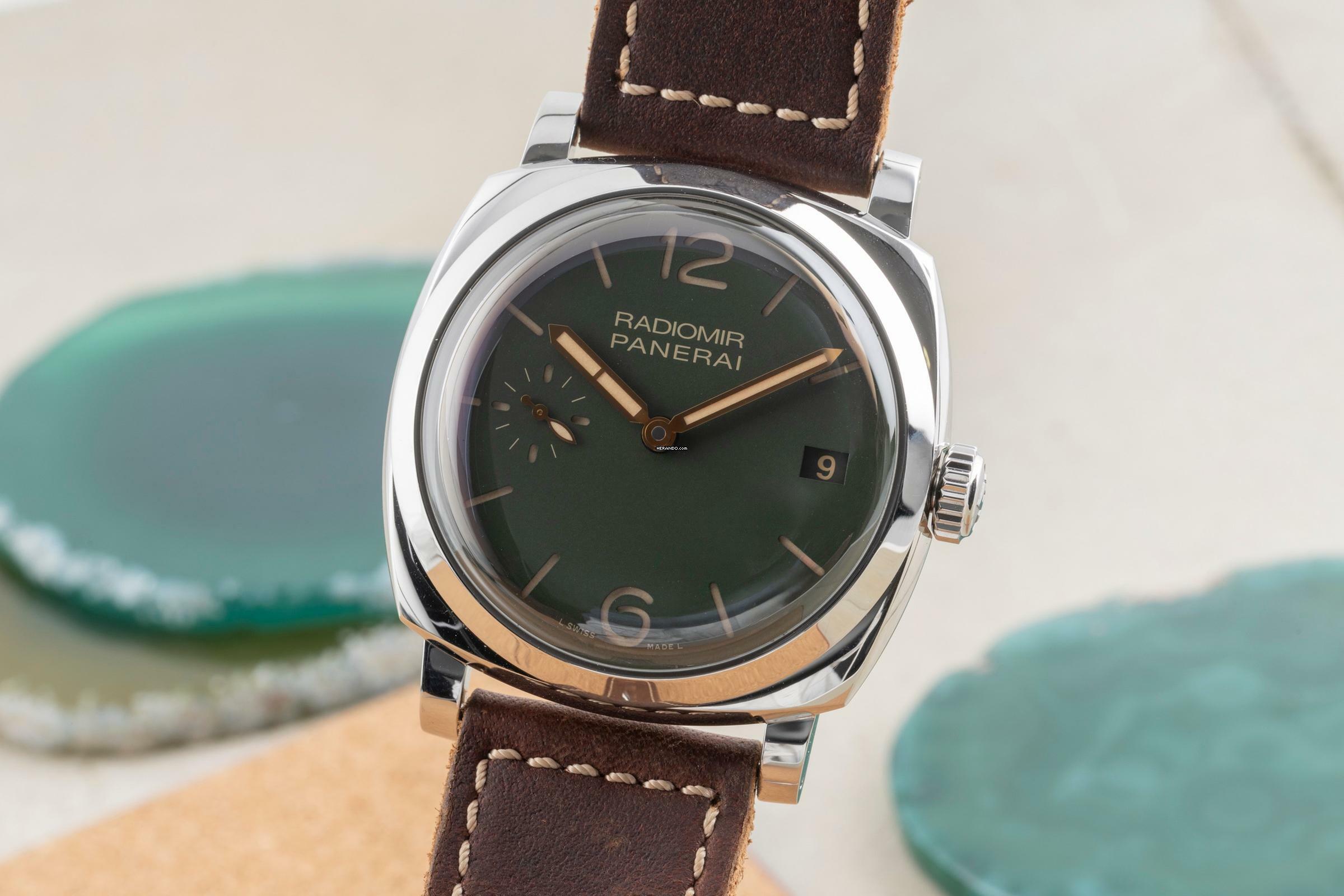 Panerai Radiomir 1940 Handaufzug Herrenuhr Limitiert PAM00736 Box & Papiere