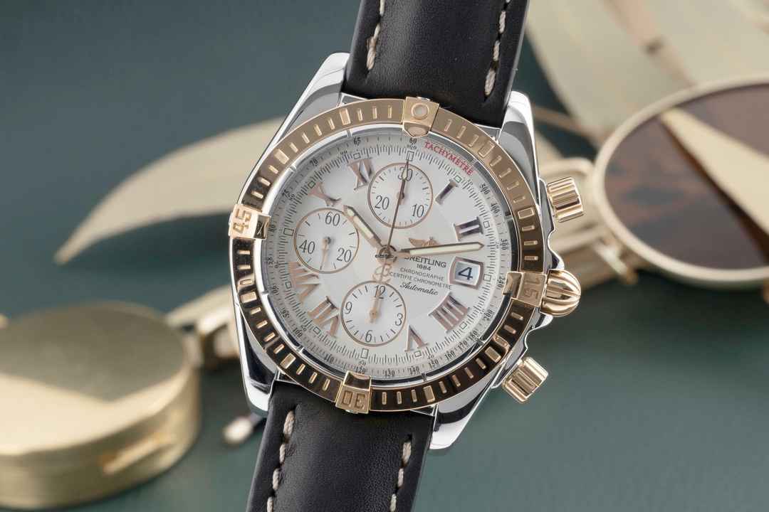  Breitling Chronomat Evolution Chronograph Stahl / Gold Automatik Herrenuhr Ref. C13356  