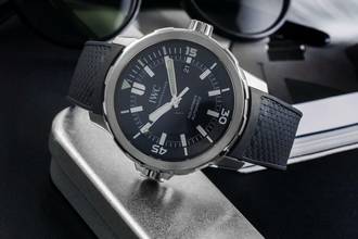 Thumbnail von IWC Aquatimer Automatic Diver Black Dial Edelstahl Automatik Ref. IW329001 Papiere 2019
