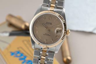 Thumbnail von Tudor Prince Date Stahl / Gold Roman Dial Automatik Ref. 74033 Papiere 2003