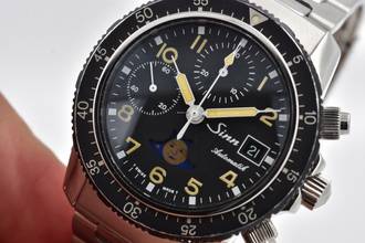 Thumbnail von Sinn 103 B SA Hd Fliegerchronograph Mondphase Mond Moonphase Tritium Vintage </h1>